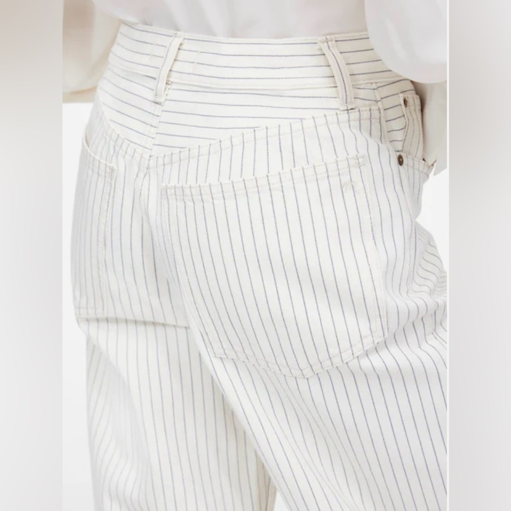 NWT - Madewell - Low-Slung Baggy Jeans - Striped - Size 30 - Picture 10 of 16